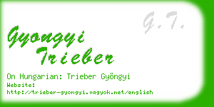 gyongyi trieber business card
