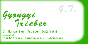 gyongyi trieber business card